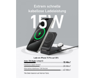 Anker MagGo Wireless Charging Station Qi 2.0 15W 3-in-1 czarna - 1274254 - zdjęcie 2